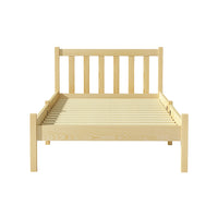 Bed Frame Single Size Wooden Oak SOFIE