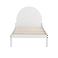 Bed Frame King Single Size Wooden White DALY