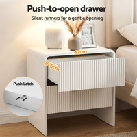Artiss Queen Wooden Bed Frame and 2 Bedside Table Bedroom Furniture Set