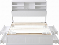 Artiss King Single Bed Frame and 2 Bedside Table Bedroom Furniture Set