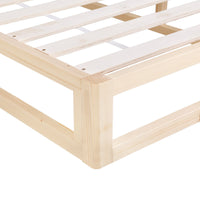 Bed Frame King Size Wooden Base Mattress Platform Timber Pine KALAM