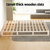 Bed Frame King Size Wooden Base Mattress Platform Timber Pine KALAM