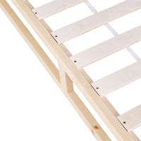 Bed Frame Queen Size Wooden Base Mattress Platform Timber Pine KALAM