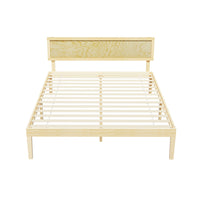 Bed Frame Queen Size Wooden Base Mattress Platform Timber Pine YUMI