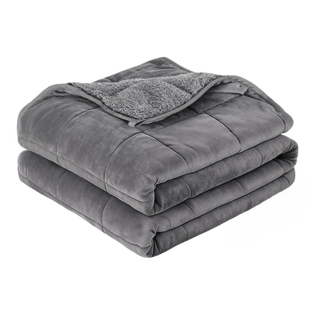 Giselle 11KG Weighted Blanket Adults Kid Anti Anxiety Gravity Blankets Sherpa Fleece