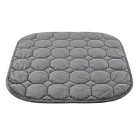 Giselle Weighted Lap Blanket 3.2KG Grey Crystal Velvet Quilted Glass Bead Fill for Sofa Office