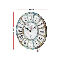 40CM Wall Clock Rustic Design