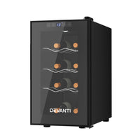 Devanti Wine Fridge Cooler 8 Bottles