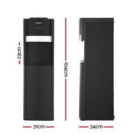 Devanti 3 Taps Water Cooler Dispenser Bottom Loading Dispenser Chiller Filter Purifier