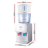 Water Cooler Dispenser Bench Top White