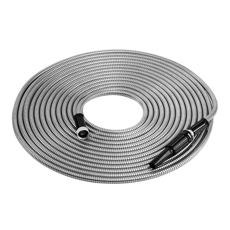 Water Hose Stainless Steel 30M with Spray Nozzle Kings Warehouse Australia