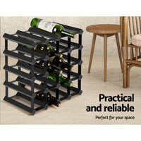 Wine Rack 20 Bottle Black