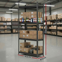 Giantz Garage Shelving 1.8X0.9m Warehouse Rack Storage Shelves Workshop Racks Steel