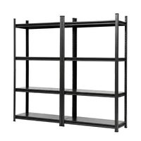 Giantz Garage Shelving 1.8X1.8m Warehouse Rack Storage Shelves Workshop Racks Steel