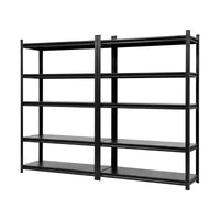 Giantz Garage Shelving 2.4X1.8m Warehouse Rack Storage Shelves Workshop Racks Steel
