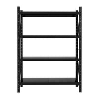 2Mx1.5M Giantz Garage Shelving Warehouse Rack Black