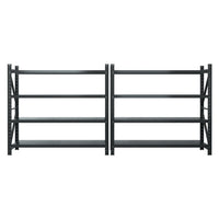 4Mx1.8M Garage Shelving Warehouse Rack Black