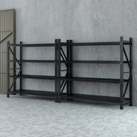 4Mx1.8M Garage Shelving Warehouse Rack Black