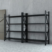 4Mx2.4M Garage Shelving Warehouse Rack Black