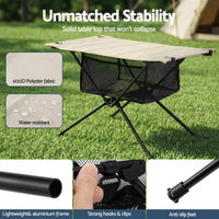 Weisshorn Folding Camping Table Portable Picnic Desk Camp Furniture