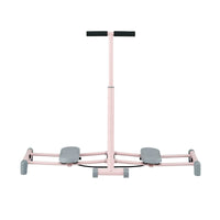 Everfit Foldable Ski Exercise Machine Leg Thigh Trainer Home Fitness Cardio Pink