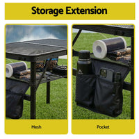 Gardeon BBQ Camp Table, 60*40*56 Portable Foldable Lightweight Grill Outdoor Metal Table 2.5kg