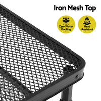 Gardeon BBQ Camp Table, 90*60*66 Portable Foldable Lightweight Grill Outdoor Metal Table 3.9kg