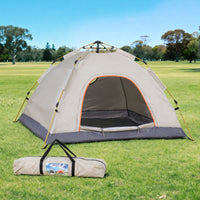 Weisshorn Camping Tent Instant Tent Pop up 2 Person Outdoor Hiking Tents Hiking Beige
