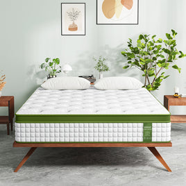 BedStory King Single Mattress 30cm Medium Firm Hybrid Mattress for Pressure Relief Motion Isolation