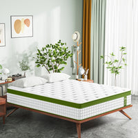 BedStory King Mattress 34cm Medium - Hybrid Mattress for Pressure Relief Motion Isolation