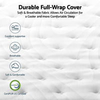 RoomSense Queen 30cm Latex Mattress Medium Firm Bundle, Pine Bed Frame