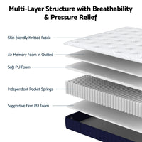 RoomSense Queen Firm Mattress 26cm Bundle with Storage Bed Frame