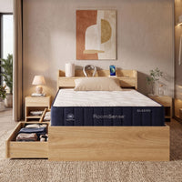 RoomSense Single Firm Mattress 26cm Bundle with Storage Bed Frame