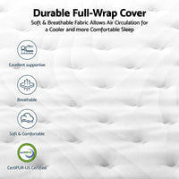 RoomSense Single Mattress , 30cm Medium Firm Hybrid Mattress with Latex Lumbar Support for Back Pain Relief , Pocket Spring Mattress Single Size in a Box