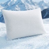 RoomSense Cooling Memory Foam Pillow Pillows 1 Pack, Anti-Flattening Bed Pillows for Hot Sleepers, Adjustable Shredded Gel Side Sleeper Pillow for Neck Support, Washable Cover, 72x50x15cm