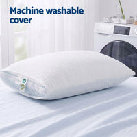 RoomSense Cooling Memory Foam Pillow Pillows 1 Pack, Anti-Flattening Bed Pillows for Hot Sleepers, Adjustable Shredded Gel Side Sleeper Pillow for Neck Support, Washable Cover, 72x50x15cm