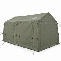 Weisshorn Inflatable Cabin Camping Tent Olive Green Mesh Entry 520x360cm