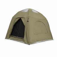 Weisshorn 4 Person Inflatable Camping Tent TC Canvas Sun Shade Rain-Ready