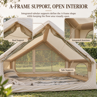Weisshorn Inflatable A-Frame Camping Tent Large Outdoor Glamping Beige