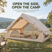 Weisshorn Inflatable A-Frame Camping Tent Large Outdoor Glamping Beige