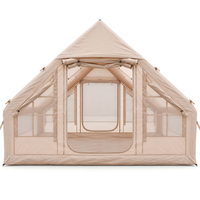 Weisshorn A-Frame Inflatable Air Tent with Mesh Windows, Family Glamping