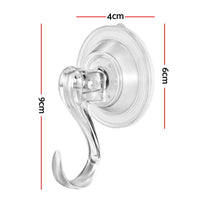 Jingle Jollys 2x Suction Cup Hooks Heavy Duty Christmas Wreath Hanger Window 5kg