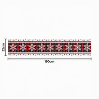 Jingle Jollys Christmas Table Runner Snowflake 190x32CM Dining Party Decor Linen