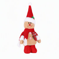 Jingle Jollys Christmas Gingerbread Man Standing Ornament Knitted Christmas Indoor Decor
