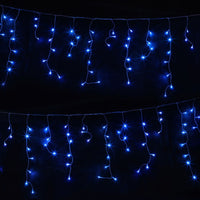 Jingle Jollys 32M Christmas Lights Solar Icicle String Lights 960 LED Blue