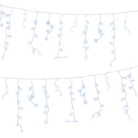 Jingle Jollys 32M Christmas Lights Solar Icicle String Lights 960 LED Cool White