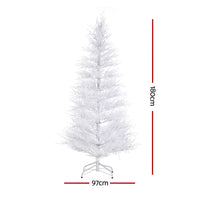 Jingle Jollys 1.8M LED Christmas Tree 8 Modes Adjustable Multi Color Light Snowy