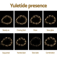 Jingle Jollys 3X3M Christmas Lights Curtain String Light 300 LED Warm White