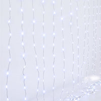Jingle Jollys 3X3M Christmas Lights Curtain String Light 300 LED Cool White