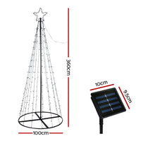 3.6M Christmas Tree 400 LED Solar Jingle Jollys